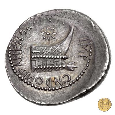 521/2 - denario M. Antonius / Cn. Domitius Ahenobarbus 40 BC (Itinerante con M. Antonius)