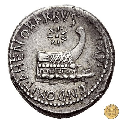 521/2 - denario M. Antonius / Cn. Domitius Ahenobarbus 40 a.C. (Itinerante con M. Antonius)