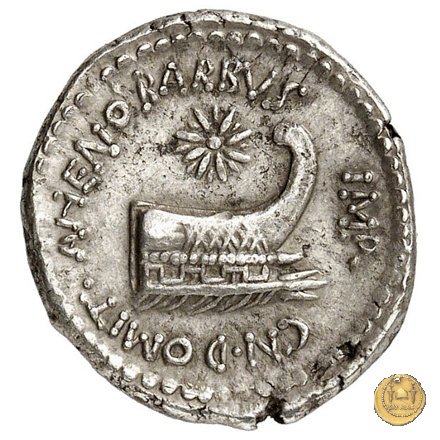 521/2 - denario M. Antonius / Cn. Domitius Ahenobarbus 40 BC (Itinerante con M. Antonius)