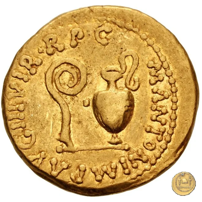 522/1 - aureo M. Antonius / L. Munatius Plancus 40&nbsp;BC (Itinerante con M. Antonius)