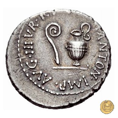 522/2 - denario M. Antonius / L. Munatius Plancus 40 BC (Itinerante con M. Antonius)