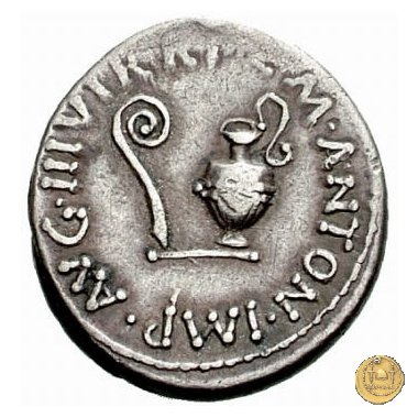 522/4 - denario M. Antonius / L. Munatius Plancus 40 BC (Itinerante con M. Antonius)