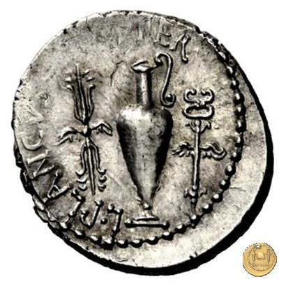 522/4 - denario M. Antonius / L. Munatius Plancus 40 BC (Itinerante con M. Antonius)