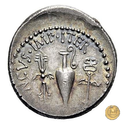 522/4 - denario M. Antonius / L. Munatius Plancus 40 BC (Itinerante con M. Antonius)