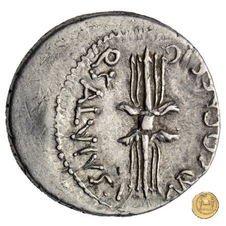 523/1 - denario C. Iulius Caesar Octavianus / Q. Salvidienus Salvius 40 BC (Itinerante con Octavianus)