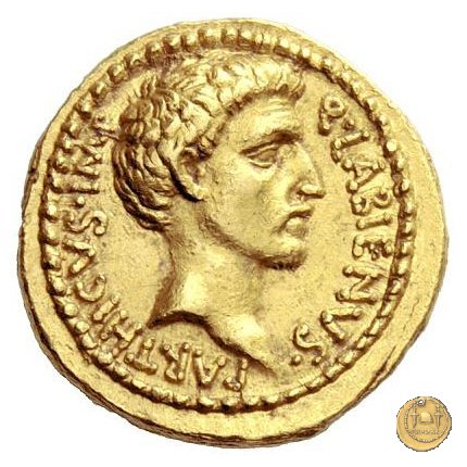 524/1 - aureo Q. Labienus Parthicus 40 BC (Itinerante con Labienus)