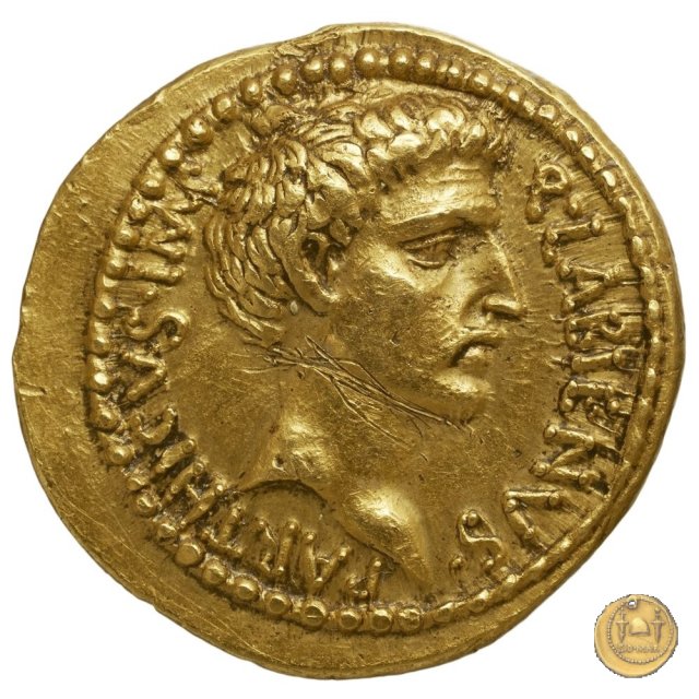 524/1 - aureo Q. Labienus Parthicus 40 BC (Itinerante con Labienus)