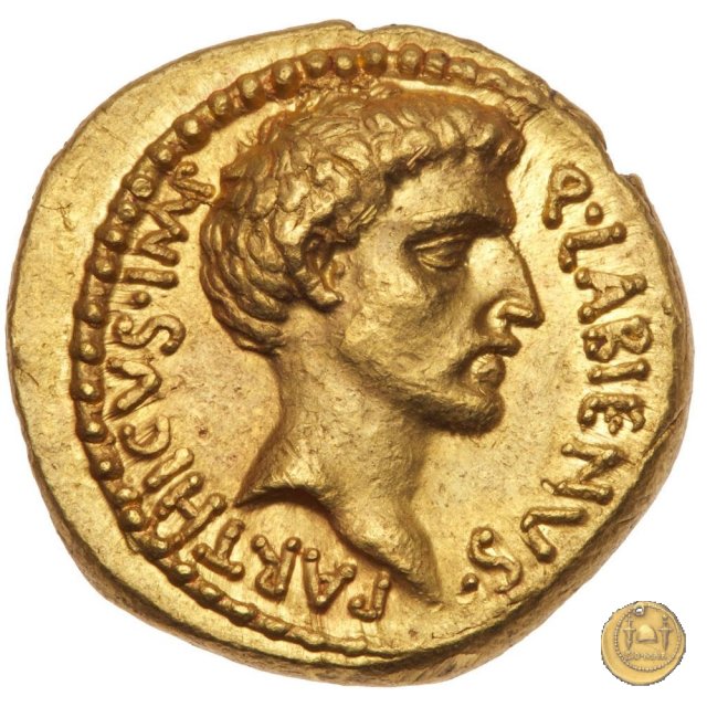 524/1 - aureo Q. Labienus Parthicus 40 BC (Itinerante con Labienus)