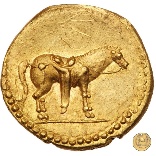 524/1 - aureo Q. Labienus Parthicus 40 BC (Itinerante con Labienus)