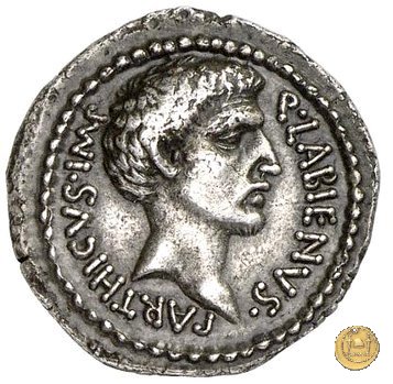 524/2 - denario Q. Labienus Parthicus 40 BC (Itinerante con Labienus)