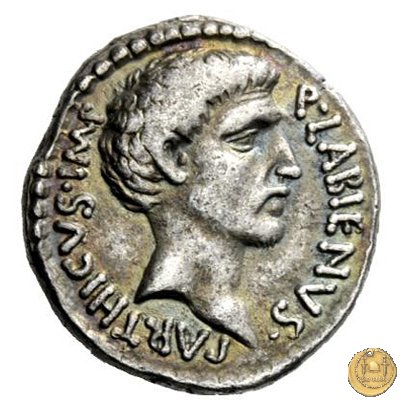 524/2 - denario Q. Labienus Parthicus 40 BC (Itinerante con Labienus)