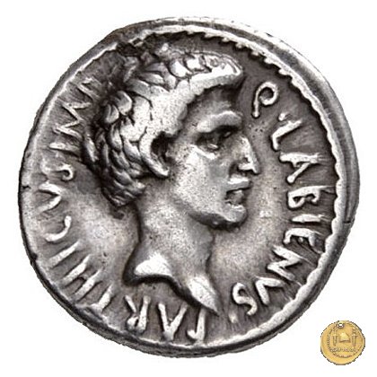 524/2 - denario Q. Labienus Parthicus 40 BC (Itinerante con Labienus)