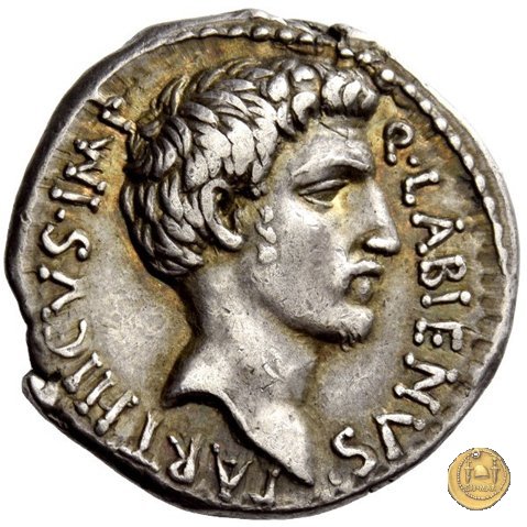 524/2 - denario Q. Labienus Parthicus 40 BC (Itinerante con Labienus)