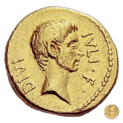 525/1 - aureo C. Iulius Caesar Octavianus / Ti. Sempronius Gracchus 40 BC (Roma)