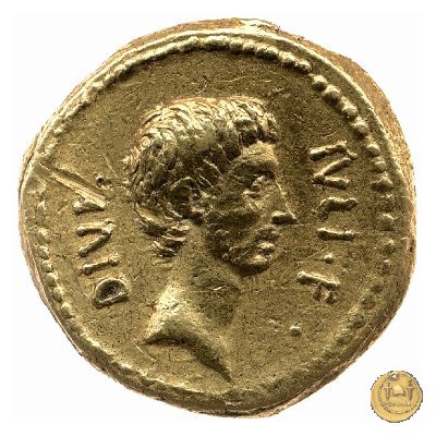 525/1 - aureo C. Iulius Caesar Octavianus / Ti. Sempronius Gracchus 40 BC (Roma)