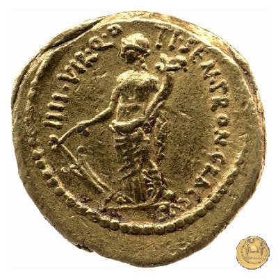 525/1 - aureo C. Iulius Caesar Octavianus / Ti. Sempronius Gracchus 40 BC (Roma)