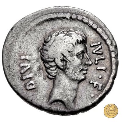 525/2 - denario C. Iulius Caesar Octavianus / Ti. Sempronius Gracchus 40 BC (Roma)