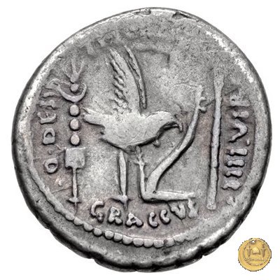 525/2 - denario C. Iulius Caesar Octavianus / Ti. Sempronius Gracchus 40 BC (Roma)