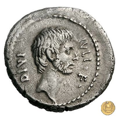 525/2 - denario C. Iulius Caesar Octavianus / Ti. Sempronius Gracchus 40 BC (Roma)