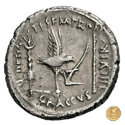 525/2 - denario C. Iulius Caesar Octavianus / Ti. Sempronius Gracchus 40 BC (Roma)