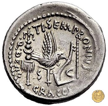 525/3 - denario Ti. Sempronius Gracchus 40 BC (Roma)