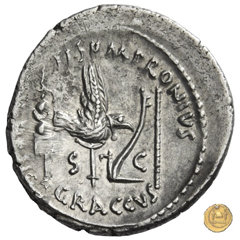 525/3 - denario Ti. Sempronius Gracchus 40 BC (Roma)