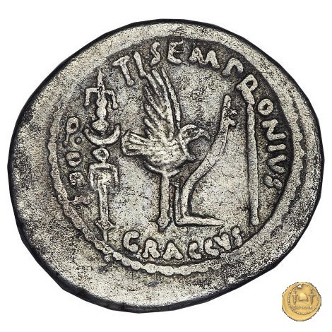 525/4 - denario Ti. Sempronius Gracchus 40 BC (Roma)