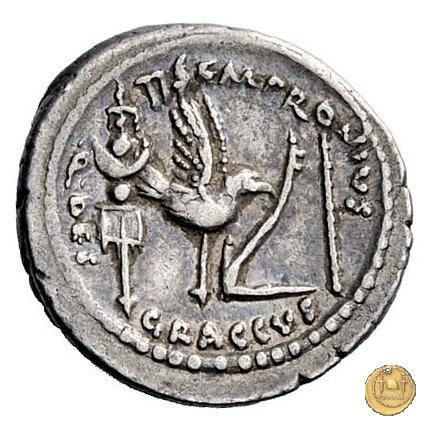 525/4 - denario Ti. Sempronius Gracchus 40 BC (Roma)