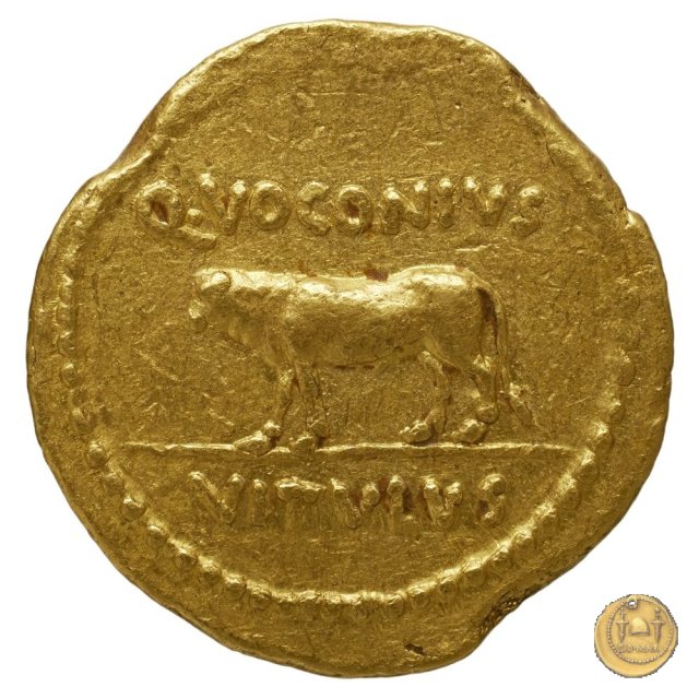 526/1 - aureo C. Iulius Caesar Octavianus / Q. Voconius Vitulus 40 BC (Roma)