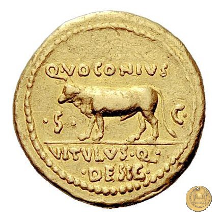 526/3 - aureo C. Iulius Caesar Octavianus / Q. Voconius Vitulus 40 BC (Roma)