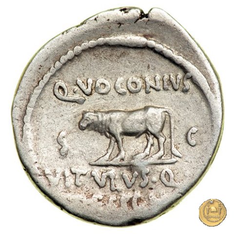 526/4 - denario Q. Voconius Vitulus 40 BC (Roma)