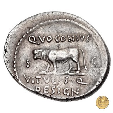 526/4 - denario Q. Voconius Vitulus 40 BC (Roma)