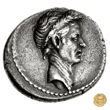 526/4 - denario Q. Voconius Vitulus 40 BC (Roma)