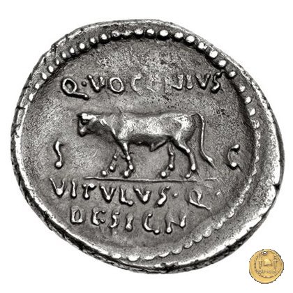 526/4 - denario Q. Voconius Vitulus 40 BC (Roma)