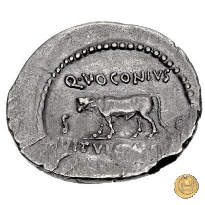 526/4 - denario Q. Voconius Vitulus 40 BC (Roma)