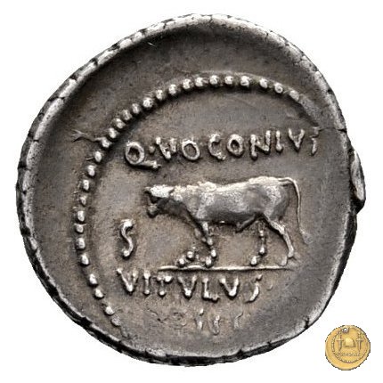 526/4 - denario Q. Voconius Vitulus 40 BC (Roma)