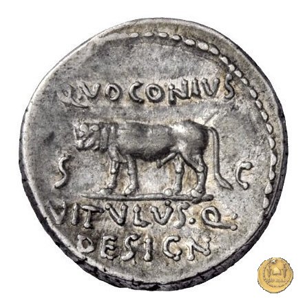 526/4 - denario Q. Voconius Vitulus 40 BC (Roma)