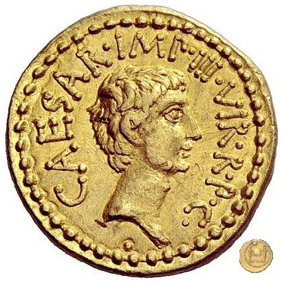 528/1 - aureo M. Antonius / C. Iulius Caesar Octavianus 39 BC (Itinerante con M. Antonius)