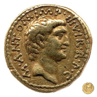 528/1 - aureo M. Antonius / C. Iulius Caesar Octavianus 39 BC (Itinerante con M. Antonius)