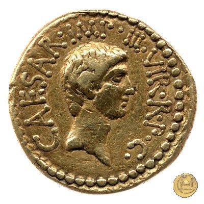 528/1 - aureo M. Antonius / C. Iulius Caesar Octavianus 39 BC (Itinerante con M. Antonius)