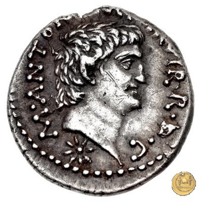 528/2 - denario M. Antonius / C. Iulius Caesar Octavianus 39 BC (Itinerante con M. Antonius)