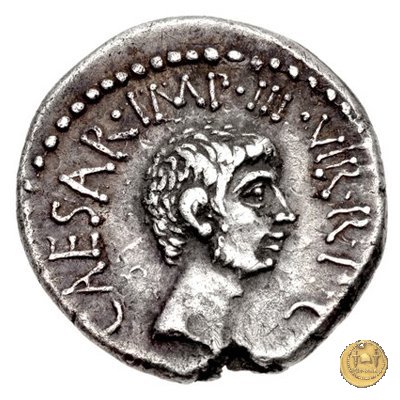 528/2 - denario M. Antonius / C. Iulius Caesar Octavianus 39 BC (Itinerante con M. Antonius)