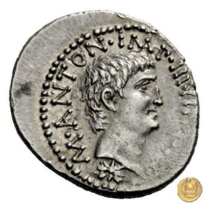 528/2 - denario M. Antonius / C. Iulius Caesar Octavianus 39 BC (Itinerante con M. Antonius)