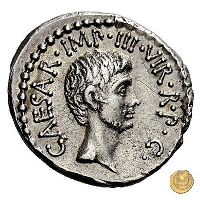 528/2 - denario M. Antonius / C. Iulius Caesar Octavianus 39 BC (Itinerante con M. Antonius)