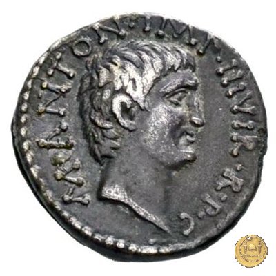 528/2 - denario M. Antonius / C. Iulius Caesar Octavianus 39 BC (Itinerante con M. Antonius)