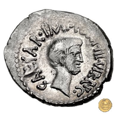 528/3 - denario M. Antonius / C. Iulius Caesar Octavianus 39 BC (Itinerante con M. Antonius)