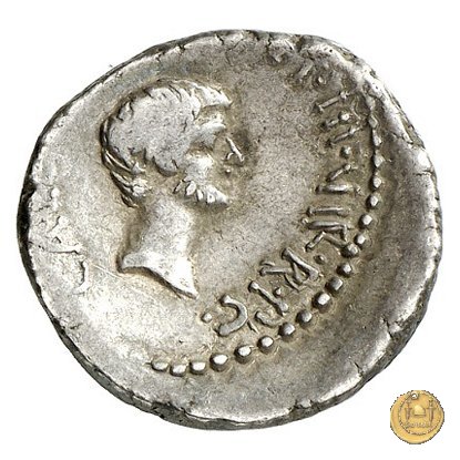 528/3 - denario M. Antonius / C. Iulius Caesar Octavianus 39 BC (Itinerante con M. Antonius)