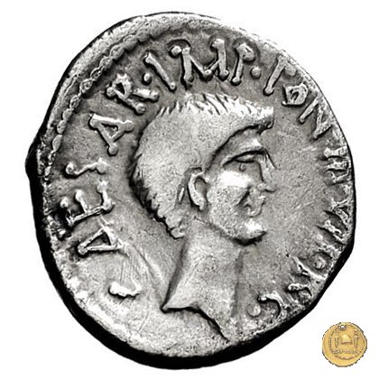 528/3 - denario M. Antonius / C. Iulius Caesar Octavianus 39 BC (Itinerante con M. Antonius)
