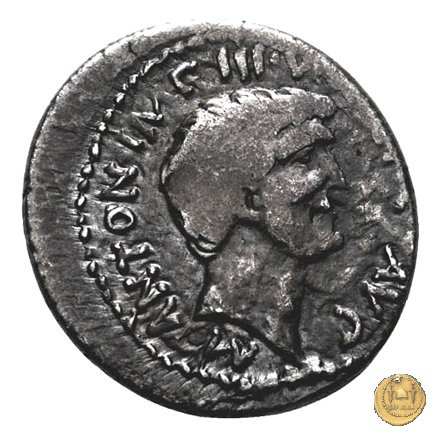 528/3 - denario M. Antonius / C. Iulius Caesar Octavianus 39 BC (Itinerante con M. Antonius)