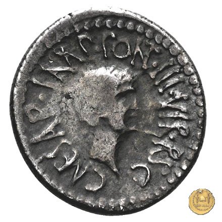 528/3 - denario M. Antonius / C. Iulius Caesar Octavianus 39 BC (Itinerante con M. Antonius)